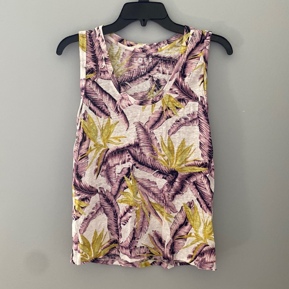LOFT Linen Tank Top